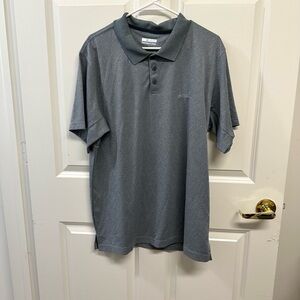 Columbia Omni- Shade Sun Protection Mens Polo Shirt Gray Size XL